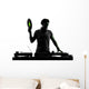 disc jockey silhouette Wall Decal