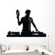 disc jockey silhouette Wall Decal