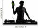disc jockey silhouette Wall Decal