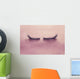 Up False Eyelashes Pink Wall Decal