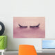 Up False Eyelashes Pink Wall Decal