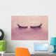 Up False Eyelashes Pink Wall Decal