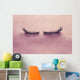 Up False Eyelashes Pink Wall Decal