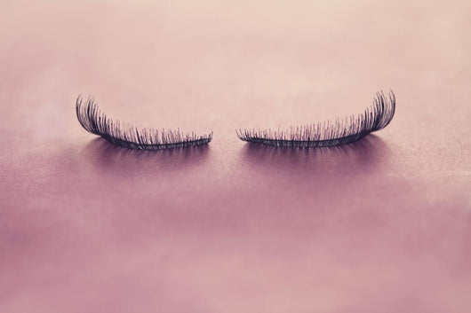 Up False Eyelashes Pink Wall Decal