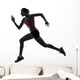 woman runner running jogger jogging  silhouette Wall Decal