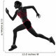 woman runner running jogger jogging  silhouette Wall Decal