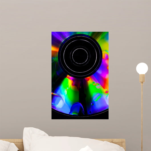 Psychedelic CD Wall Mural