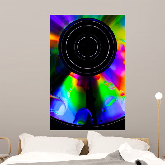 Psychedelic CD Wall Mural