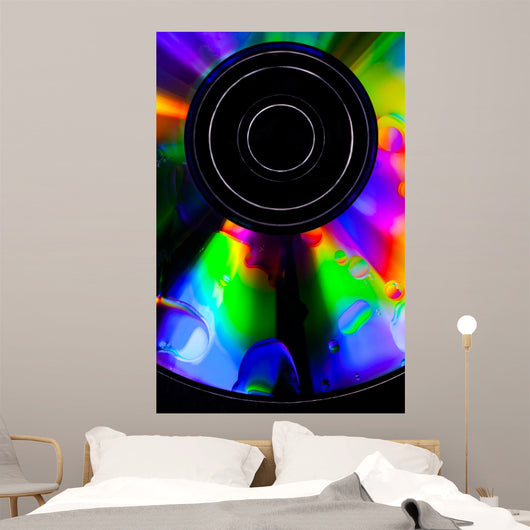 Psychedelic CD Wall Mural
