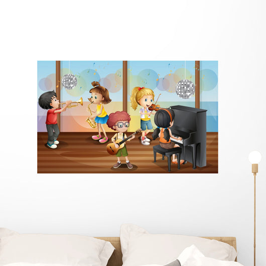 Children and music Wall Mural