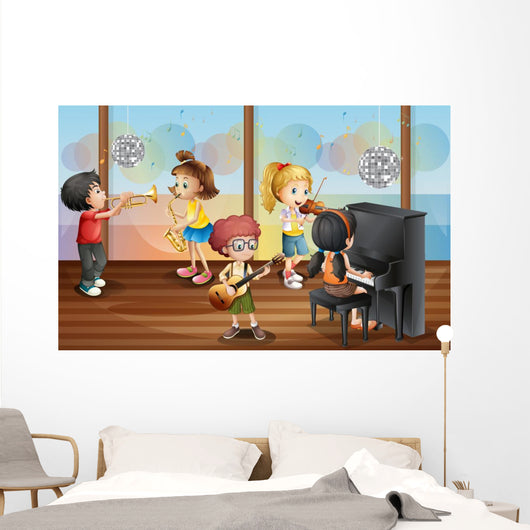 Children and music Wall Mural