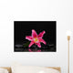 Lying down Pink Lily Wall Decal