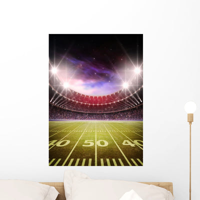 Stadium Wall Decal shown on a wall