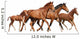 Two Brown Horses and Wall Decal