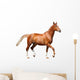 Chestnut Brown Horse Running 2 Wall Decal
