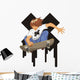 Young Man Jumping With Skateboard Wall Decal