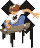 Young Man Jumping With Skateboard Wall Decal