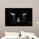 gatto nero Wall Mural