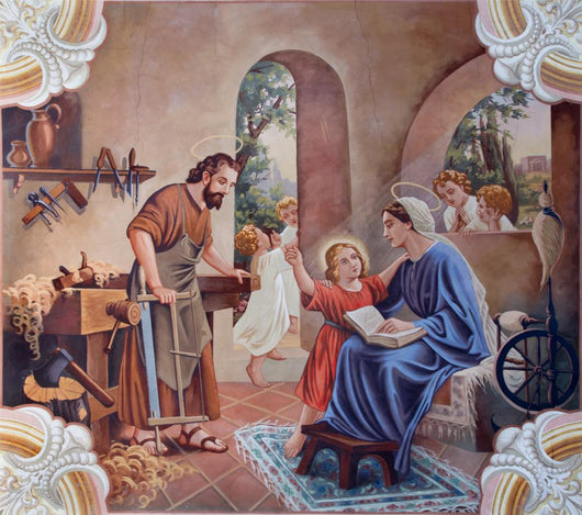 Fresco Holy Family from Wall Decal