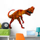 Dilophosaurus White Wall Decal