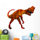 Dilophosaurus White Wall Decal