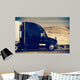 Speeding Semi Truck Wall Decal