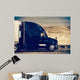 Speeding Semi Truck Wall Decal