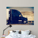 Speeding Semi Truck Wall Decal