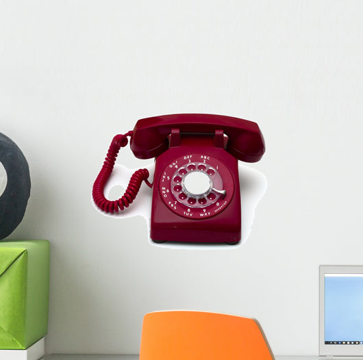 Rotary Telephone Wall Decal