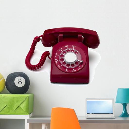 Rotary Telephone Wall Decal