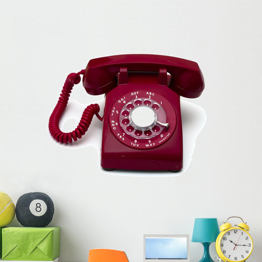 Rotary Telephone Wall Decal