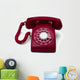 Rotary Telephone Wall Decal