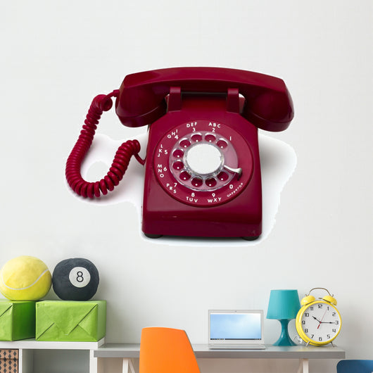 Rotary Telephone Wall Decal