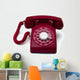 Rotary Telephone Wall Decal