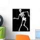skeleton on black. Halloween design Wall Mural