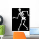 skeleton on black. Halloween design Wall Mural