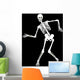 skeleton on black. Halloween design Wall Mural