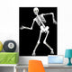 skeleton on black. Halloween design Wall Mural