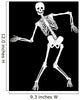skeleton on black. Halloween design Wall Mural