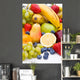 Many Varieties Fruits White Wall Decal