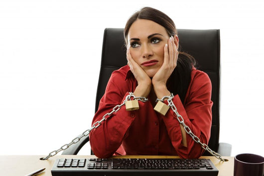 Chained To Work Wall Decal