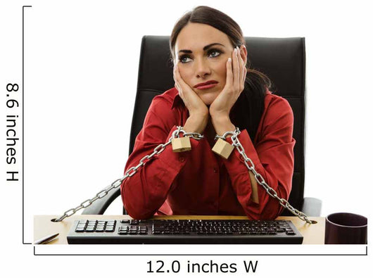 chained to work Wall Decal