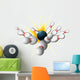Bowling ball strike Wall Decal