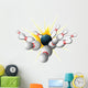Bowling ball strike Wall Decal