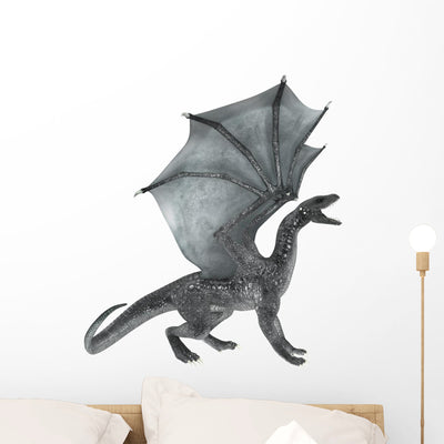 Fantasy Dragon 2 Wall Decal shown on a wall
