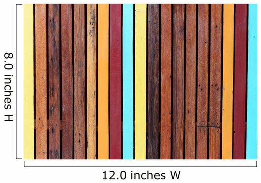 Colorful Stripe Wooden Wall - Wall Decal