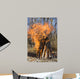 Bonfire on a Picnic in Taiga Forest Wall Mural