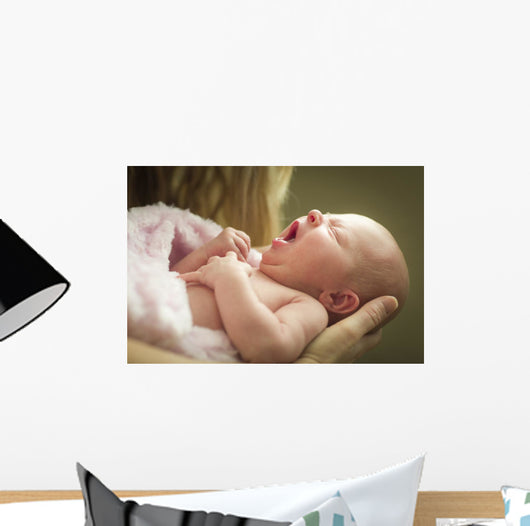 Newborn Baby Girl Wall Mural