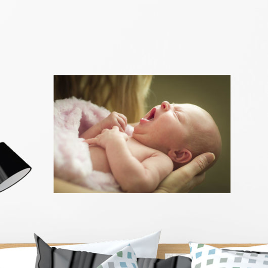 Newborn Baby Girl Wall Mural