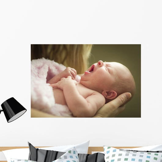 Newborn Baby Girl Wall Mural